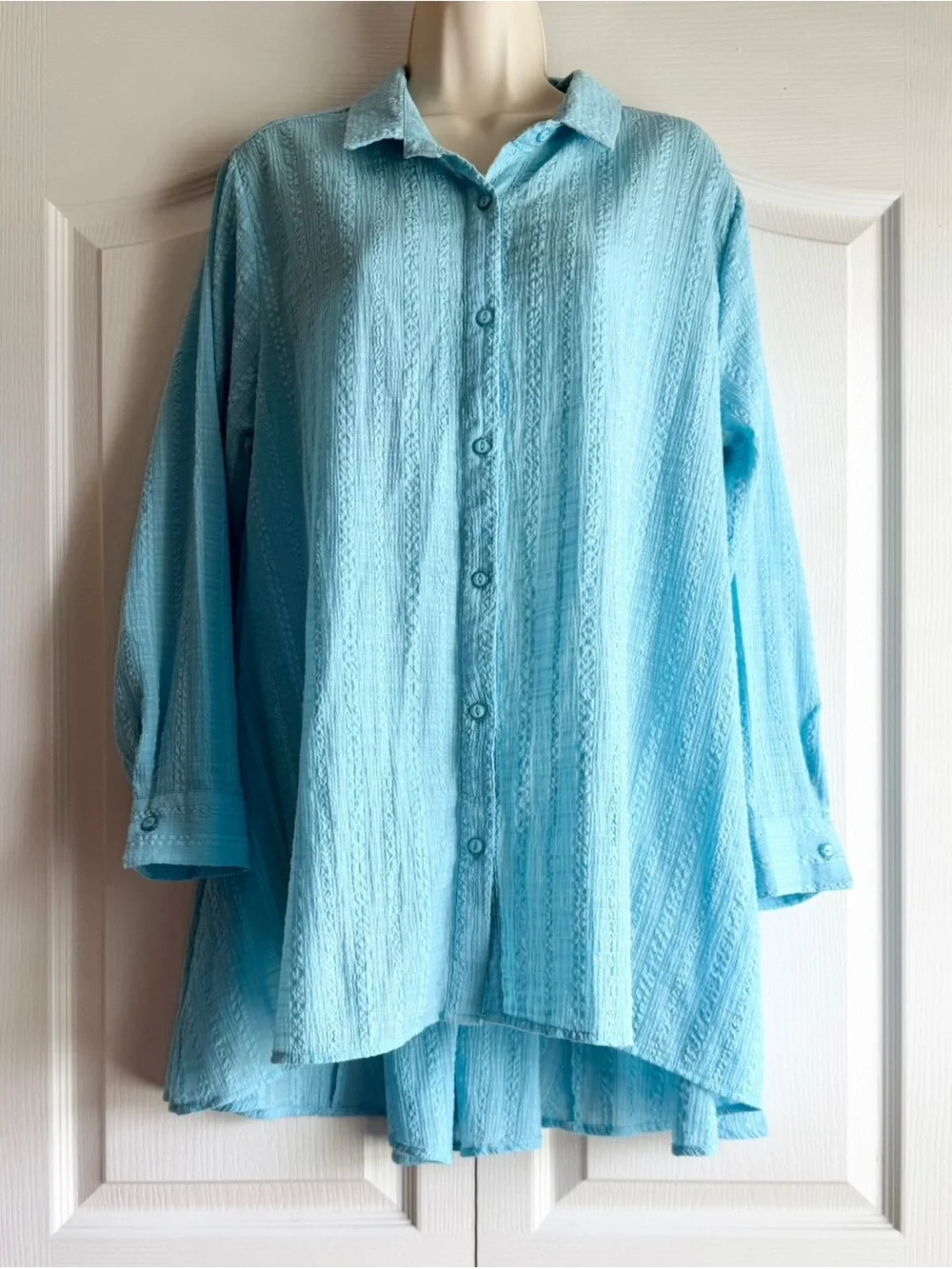 Habitat Crinkle Tunic Top - Picture 2 of 7